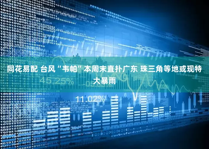 同花易配 台风“韦帕”本周末直扑广东 珠三角等地或现特大暴雨