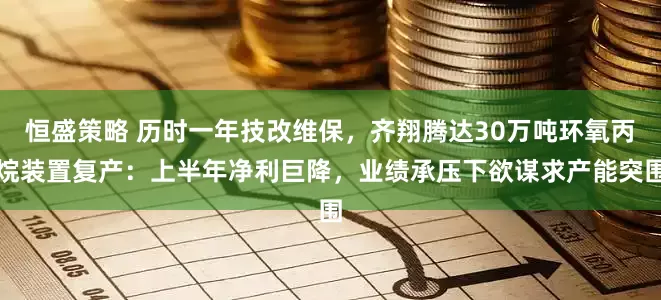 恒盛策略 历时一年技改维保，齐翔腾达30万吨环氧丙烷装置复产：上半年净利巨降，业绩承压下欲谋求产能突围